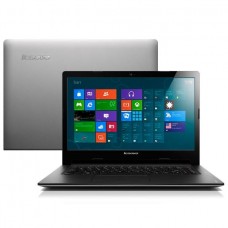 Notebook Lenovo S400 Intel Dual-Core Celeron Touch 2GB de memória Hd de 500GB LED 14 pol Windows 8